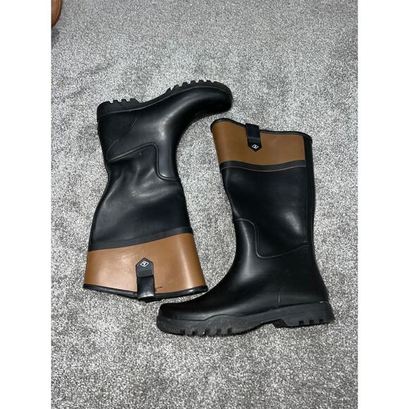 Sperry Top-Sider Women's Nellie Kate Rain Boot, Black‎ Size 7 - Picture 1 of 7